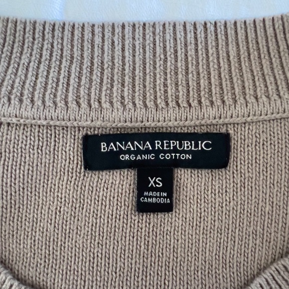 Banana Republic Brown Organic Cotton Long Sleeve Sweater Classic Sustainable - Picture 2 of 11